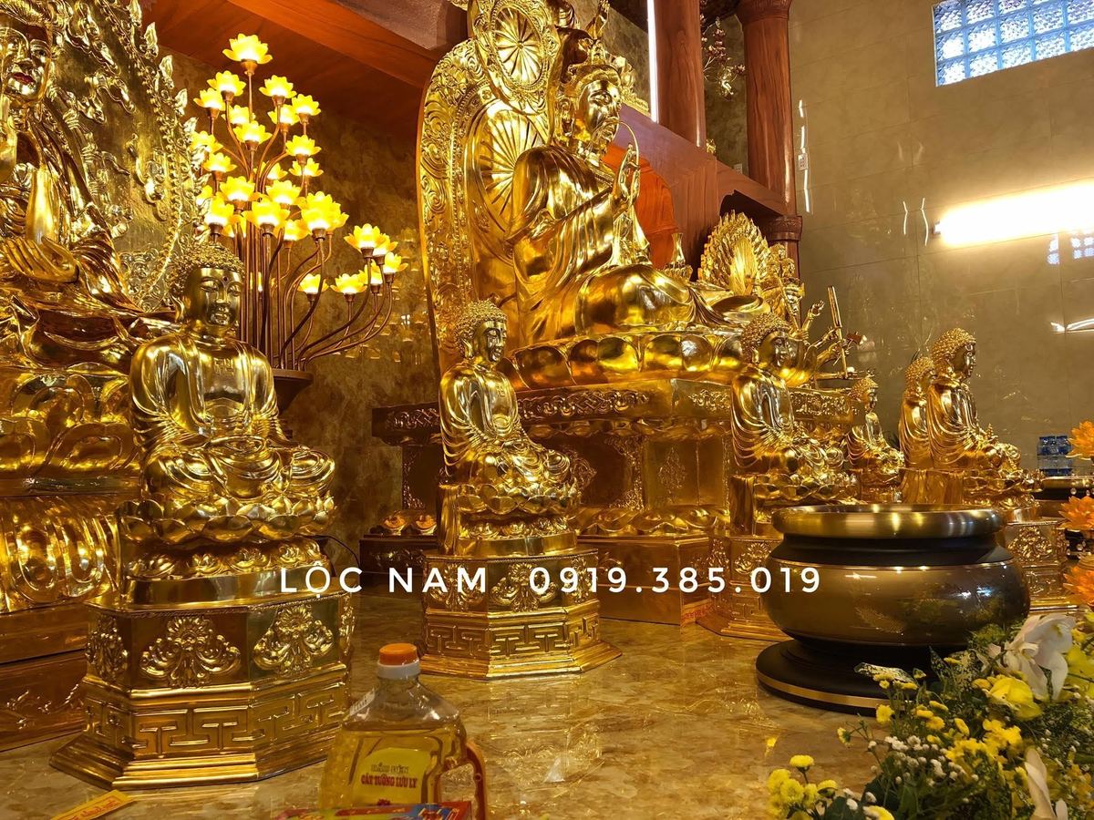 Đúc Tượng Phật Và Thi Công Dát Vàng Toàn Bộ Đồ Thờ Tại Chùa – Hải Phòng - Ảnh chi tiết 5