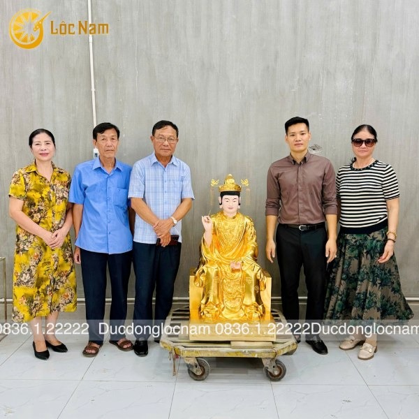 Lắp Đặt Tượng Thánh Mẫu Tổ Nghề May Mặc Tứ Phi Nguyễn Thị Sen Tại Tam Cốc – Ninh Bình - Ảnh chi tiết 5