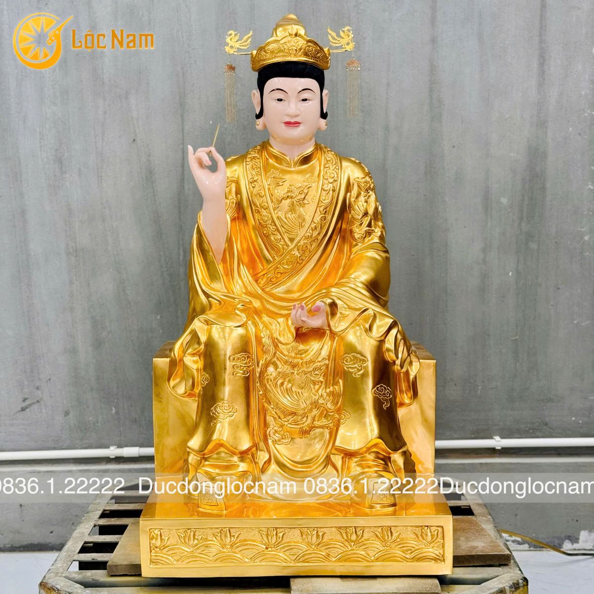 Lắp Đặt Tượng Thánh Mẫu Tổ Nghề May Mặc Tứ Phi Nguyễn Thị Sen Tại Tam Cốc – Ninh Bình - Ảnh chi tiết 14