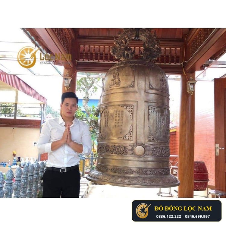 Chuông Đồng Thờ Gia Tiên Cỡ Nhỏ Tiếng Ngân Vang