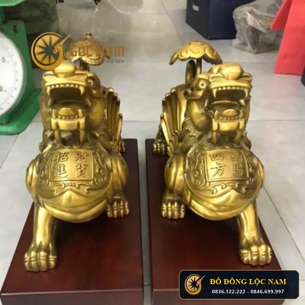 Tỳ Hưu Phong Thủy Bằng Đồng Kĩ Nét Tinh Xảo