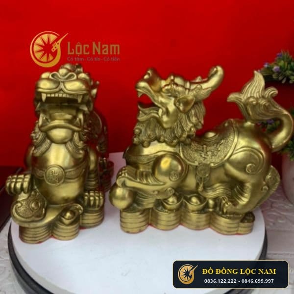 Tỳ Hưu Phong Thuỷ Bằng Đồng Nặng 4kg