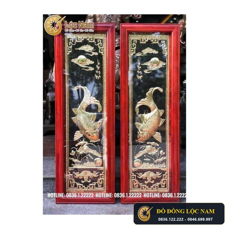 Tranh Cá Chép - Cửu Ngư Quần Hội