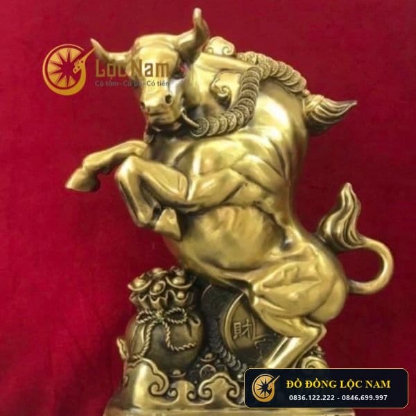 Tượng Trâu Phong Thuỷ Cao 36cm