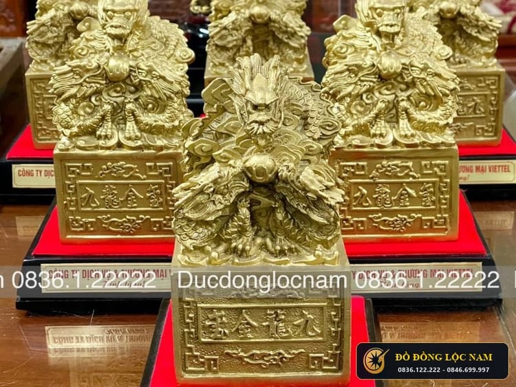 Ấn Rồng Bằng Đồng Phong Thủy Quà Tặng Cho Doanh Nghiệp