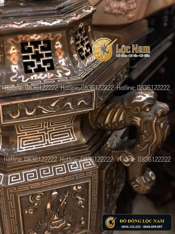 Đỉnh Bát Tiên 1m1 Khảm Tam Khí Hàng Đặt góc chụp 1