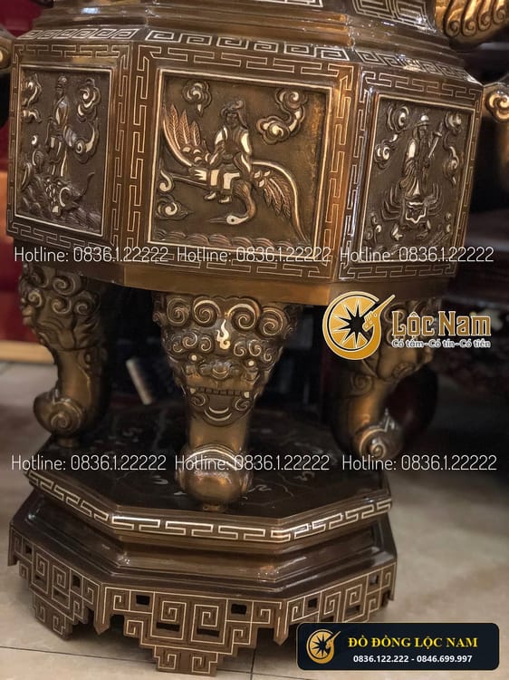Đỉnh Bát Tiên 1m1 Khảm Tam Khí Hàng Đặt góc chụp 2