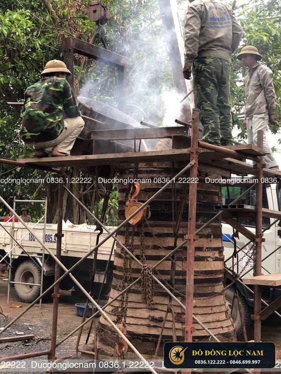 Đúc Chuông Đồng Đại Hồng Chung Cho Chùa Tại Hải Dương góc chụp 1