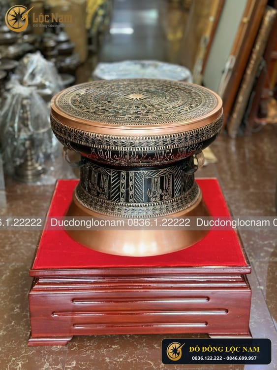 Quả Trống Đồng Đông Sơn Đường Kính 50cm Hàng Đặt Khách Vinh