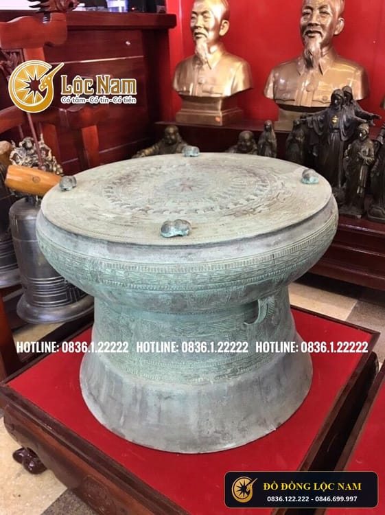 Qua Trong Duong Kinh 80cm Lam Xanh Giả Cổ Gia Tri