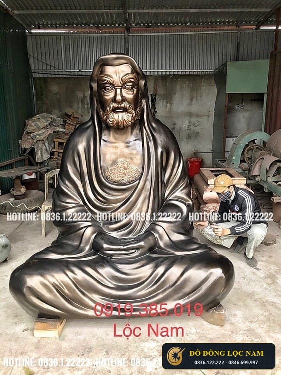 Tượng Đạt Ma Sư Tổ Su To Cao 1m8