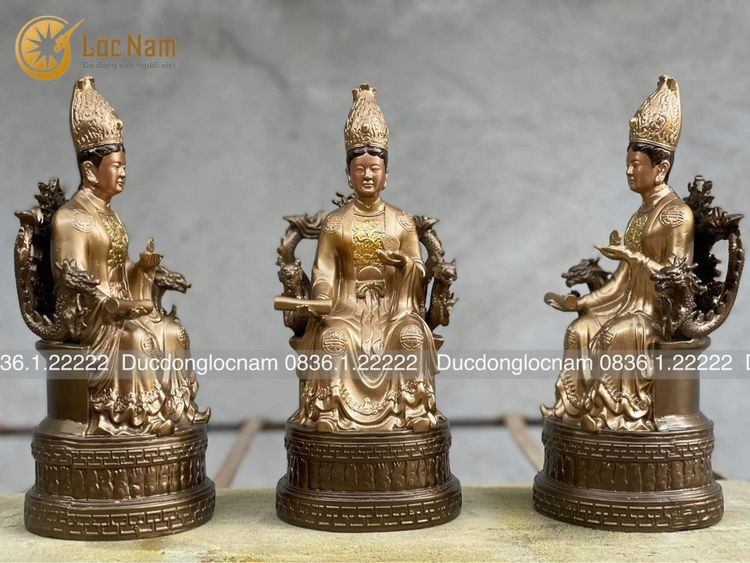 Tượng Mẫu Cửu Trùng Thiên Bằng Đồng Cao 25cm