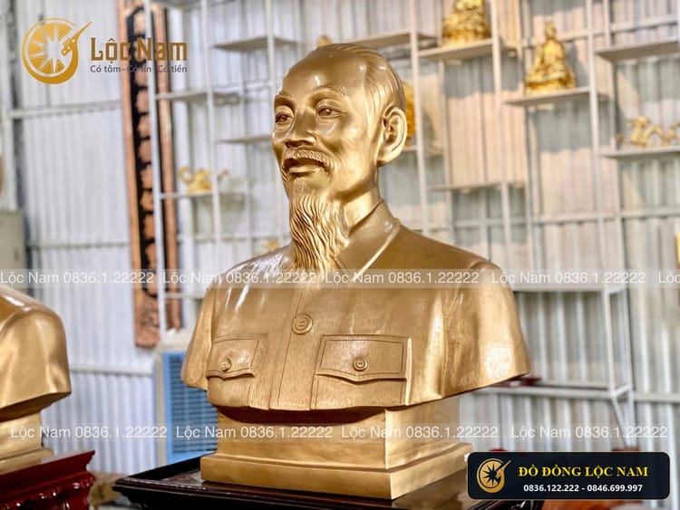 Bác hồ bán thân cao 70cm