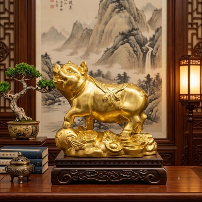 Tượng Lợn bằng đồng